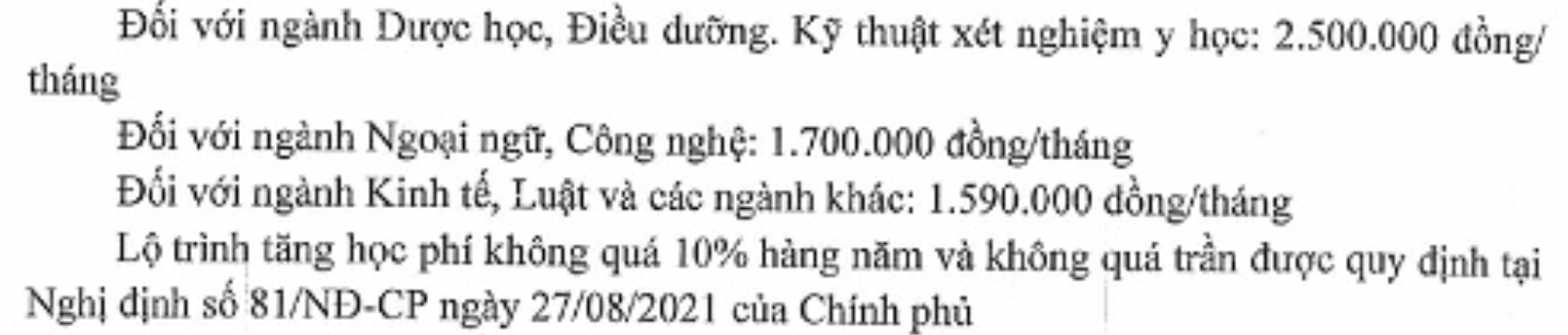 Tổng hợp đầy đủ nhất học phí của tất cả các trường đại học ở Hà Nội năm 2022   - Ảnh 2.