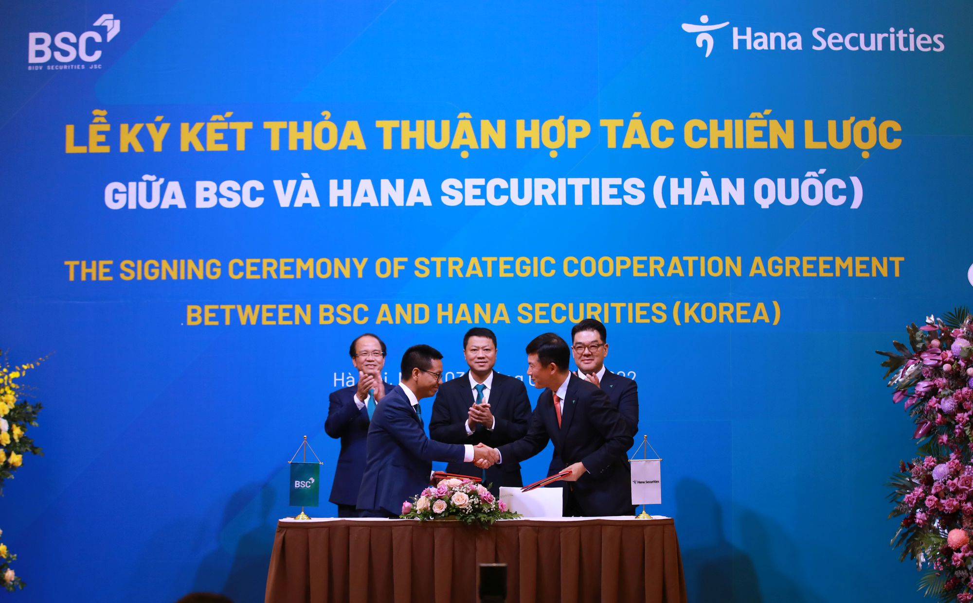 BSC và HSC (Hàn Quốc) ký kết thỏa thuận hợp tác chiến lược - Ảnh 1.