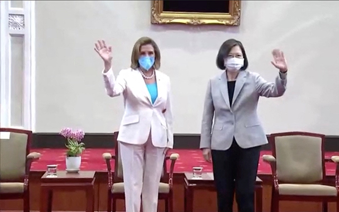 Bà Pelosi gặp lãnh đạo Đài Loan Thái Anh Văn