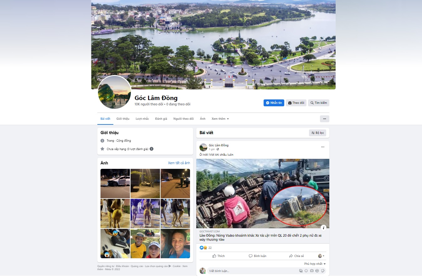 Fanpage Góc Lâm Đồng đăng tải thông tin sai sự thật khiến người đọc cho rằng xã hội rối ren, phức tạp - Ảnh 1.