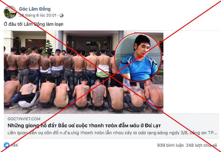 Fanpage Góc Lâm Đồng đăng tải thông tin sai sự thật khiến người đọc cho rằng xã hội rối ren, phức tạp - Ảnh 3.