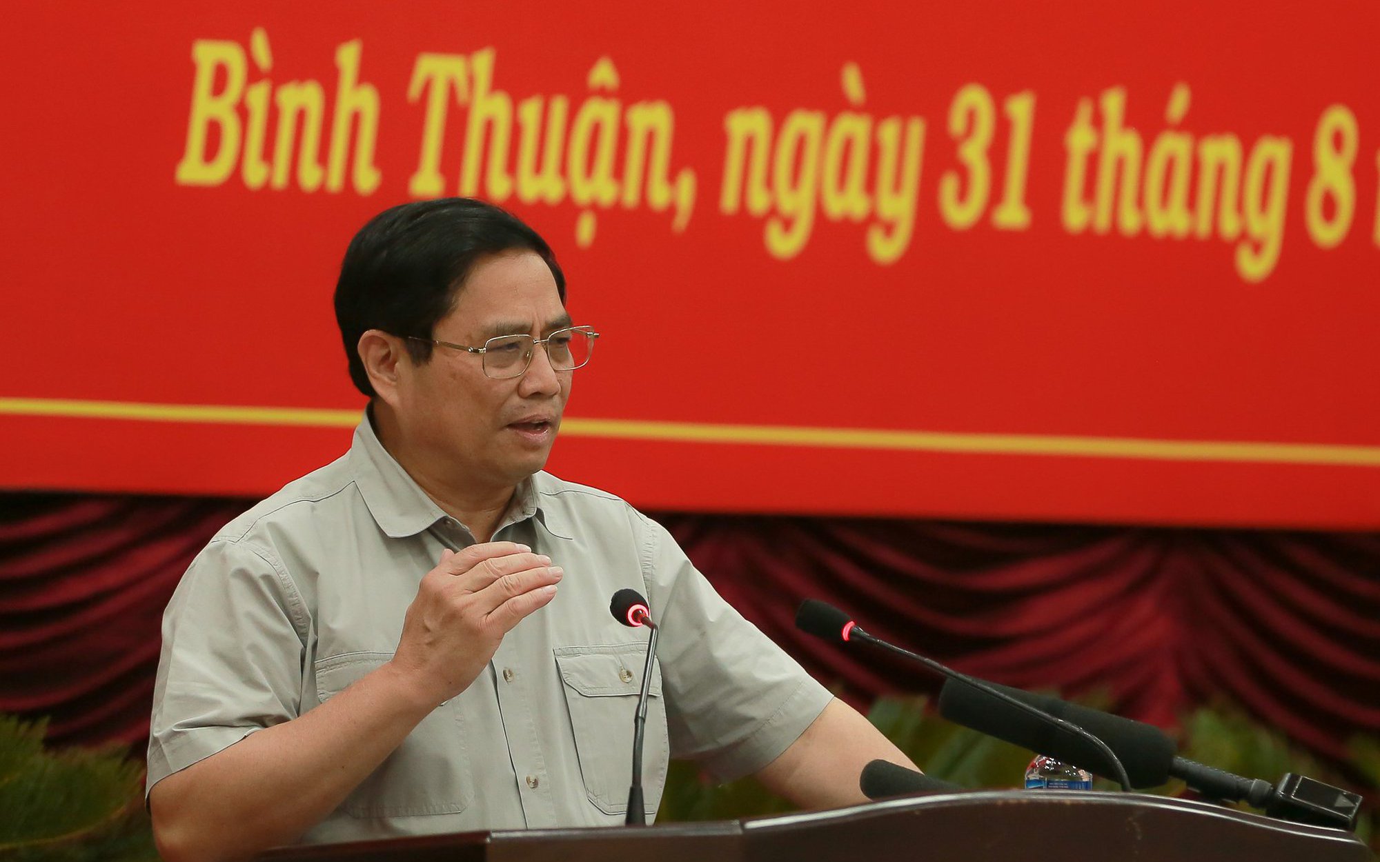 Thủ tướng Phạm Minh Chính: Bình Thuận phải phát triển xanh, nhanh, bền vững