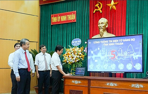 Ninh Thuận: Chính thức vận hành cổng thông tin điện tử Đảng bộ tỉnh với 15 chuyên mục - Ảnh 2.