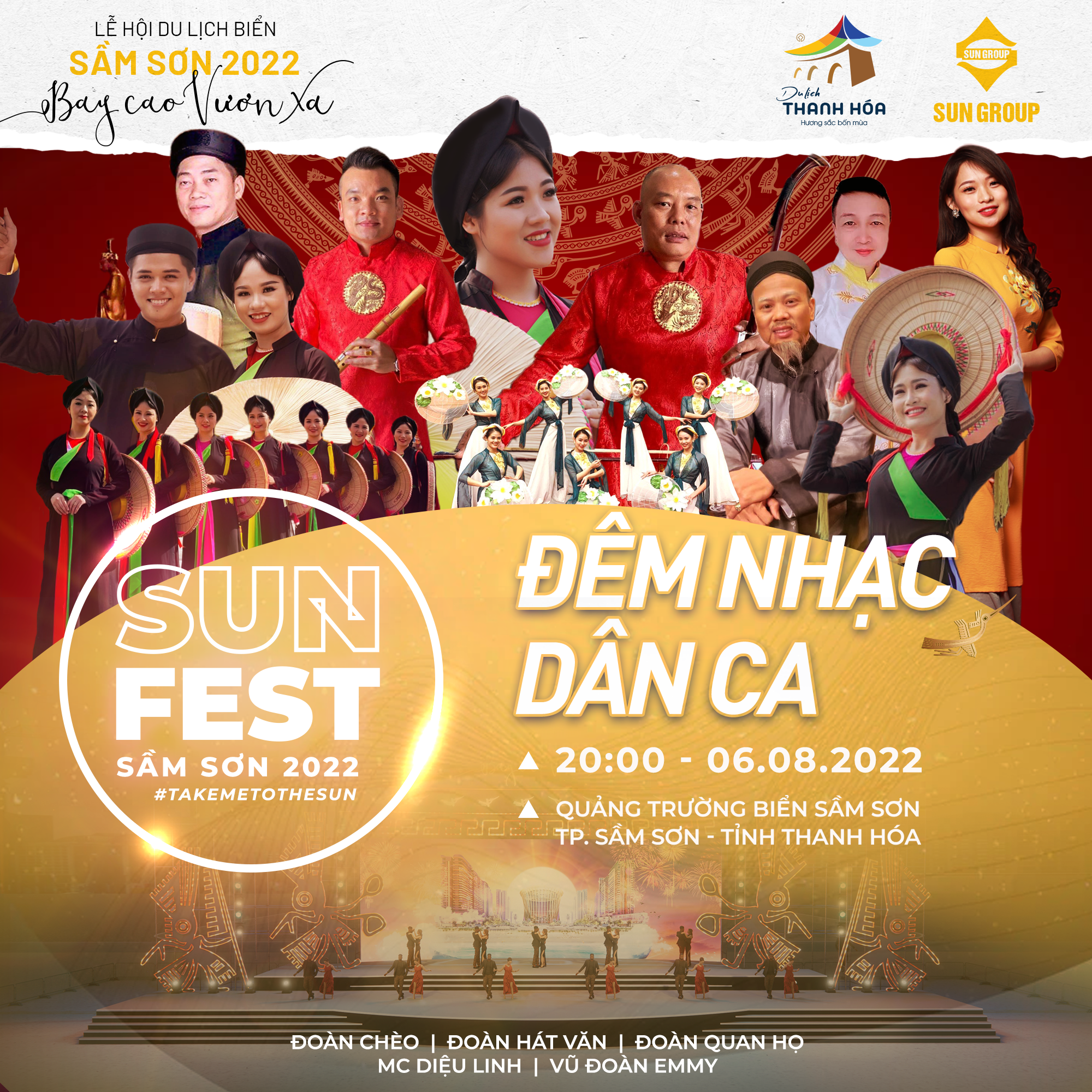 Hội tụ và lan tỏa dân ca truyền trống trong đêm nhạc Sun Fest thứ 15  - Ảnh 3.