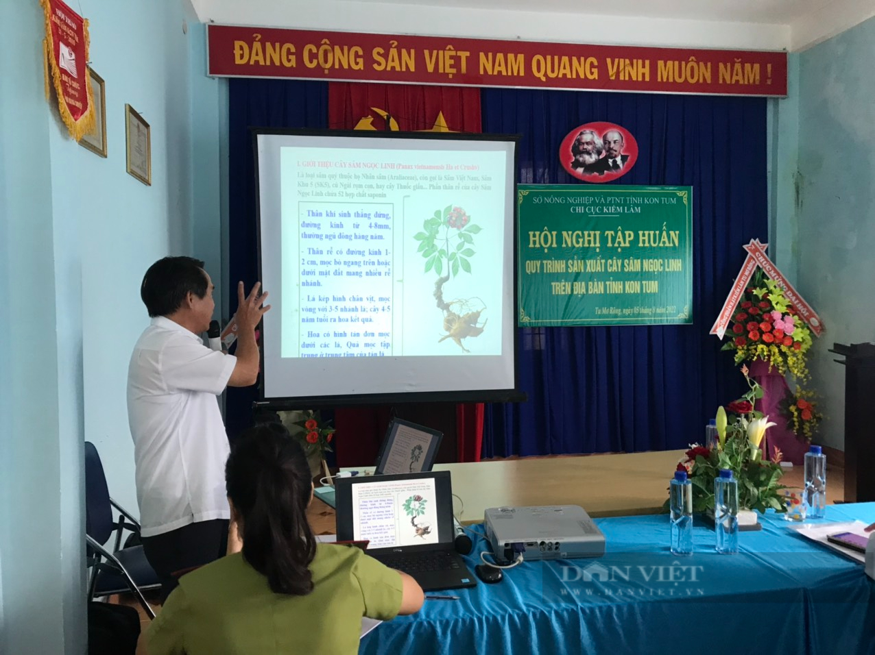 Sau vụ sâm Ngọc Linh chết hàng loạt, người dân được tập huấn kỹ thuật trồng sâm - Ảnh 2.