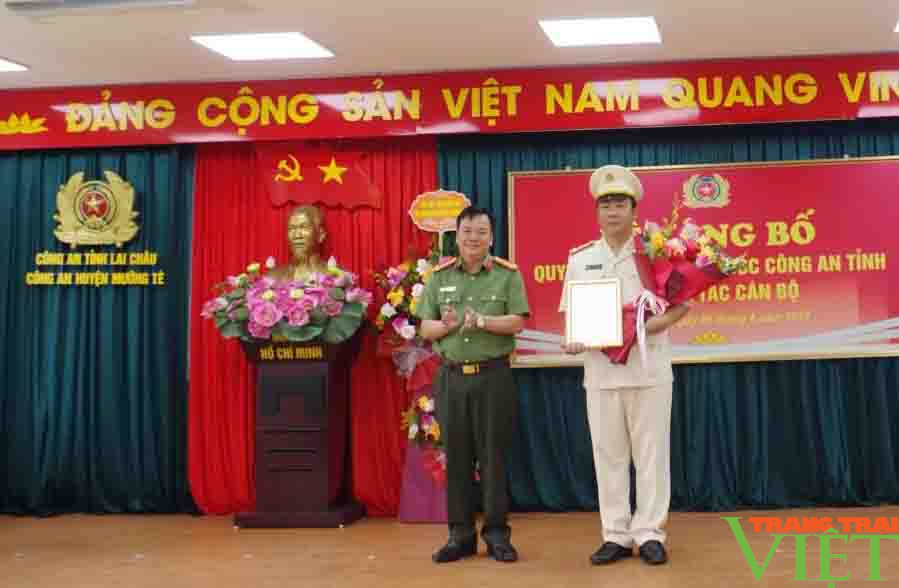 Lai Châu: Bổ nhiệm Trưởng Công an huyện Mường Tè - Ảnh 1.