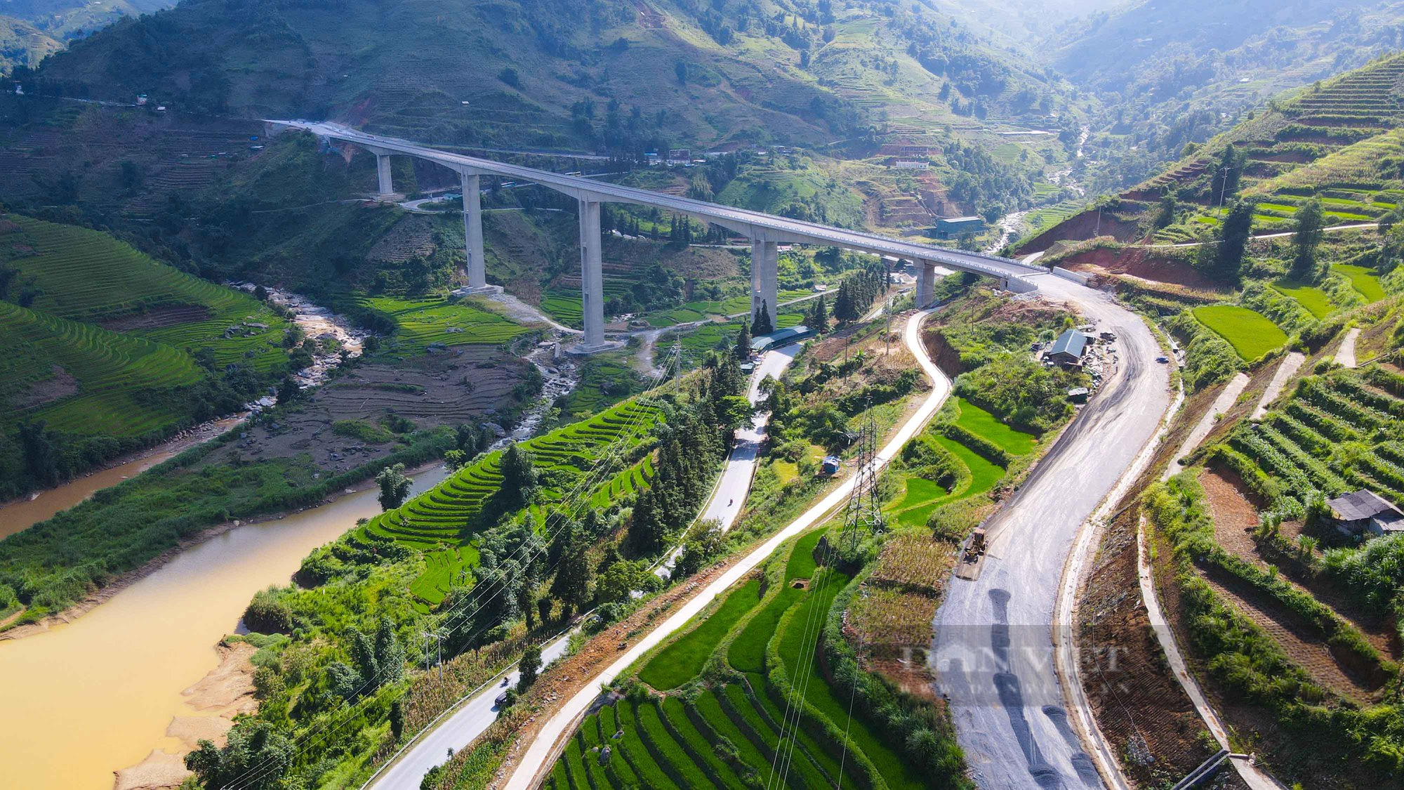 Toàn cảnh cây cầu Móng Sến gần 500 tỷ có trụ cầu cao nhất Việt Nam - Ảnh 3.