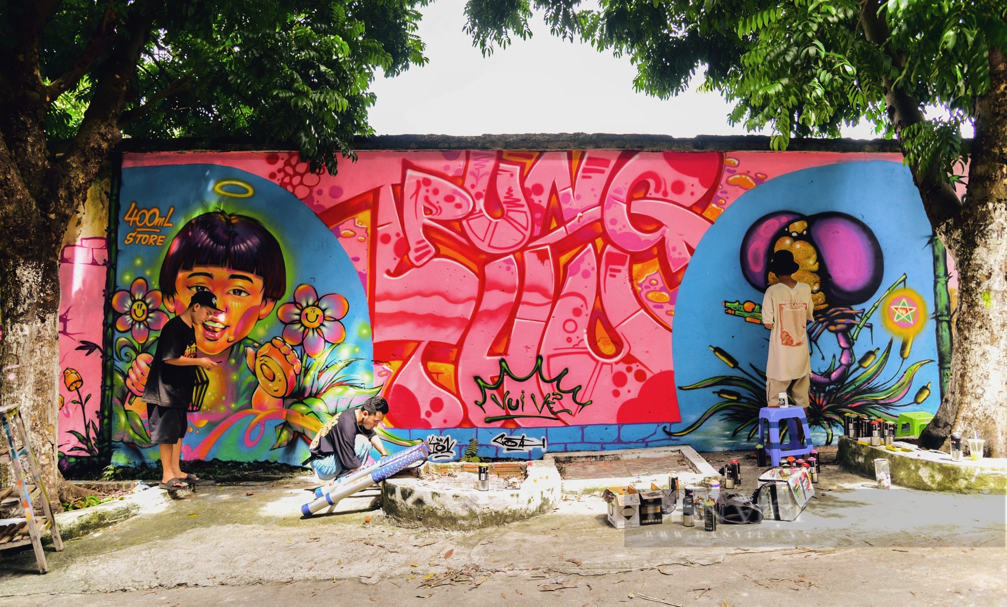 “Trung thu vui vẻ” cùng nhóm nghệ sĩ đường phố ở Bắc Ninh - Ảnh 1.