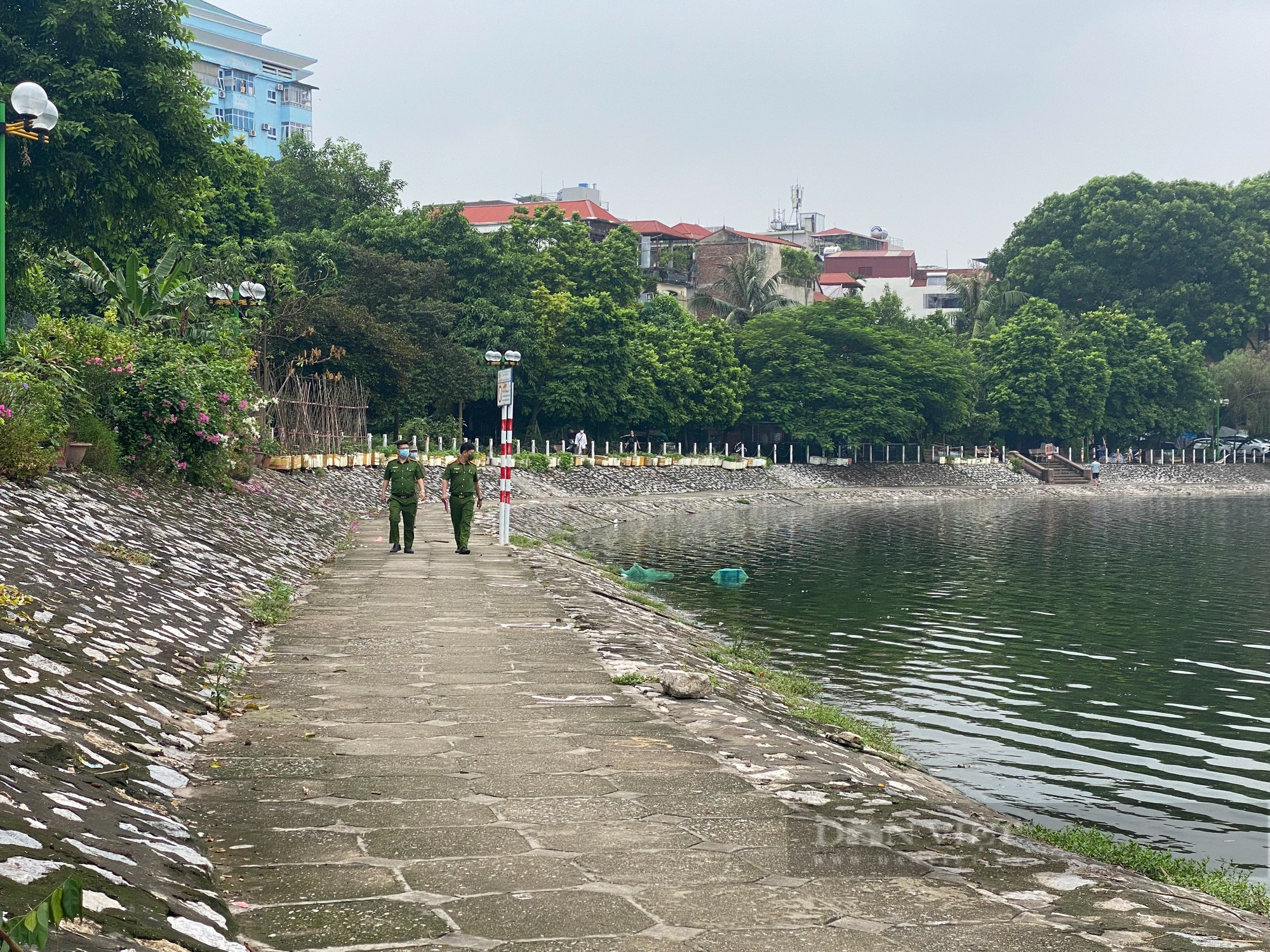 Hồ Đầm Sòi, Định Công vắng bóng người câu cá có thưởng khi Công an phường kiểm tra - Ảnh 5.