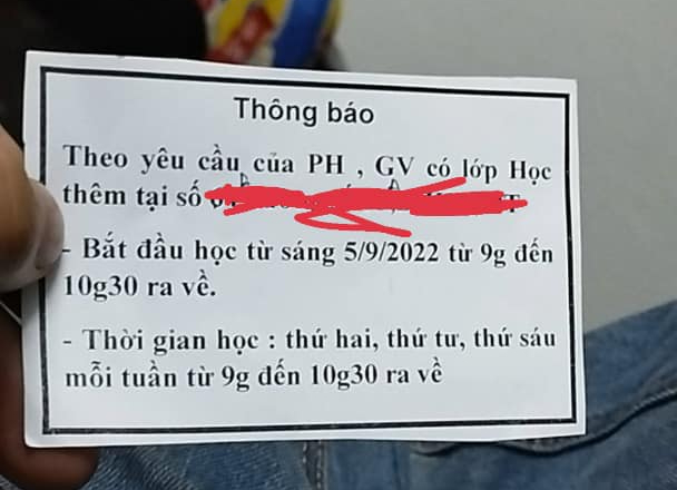 Vừa đầu năm cô giáo đã &quot;dí&quot; ngay tờ giấy học thêm, phụ huynh lo sợ con bị &quot;trù&quot; - Ảnh 1.