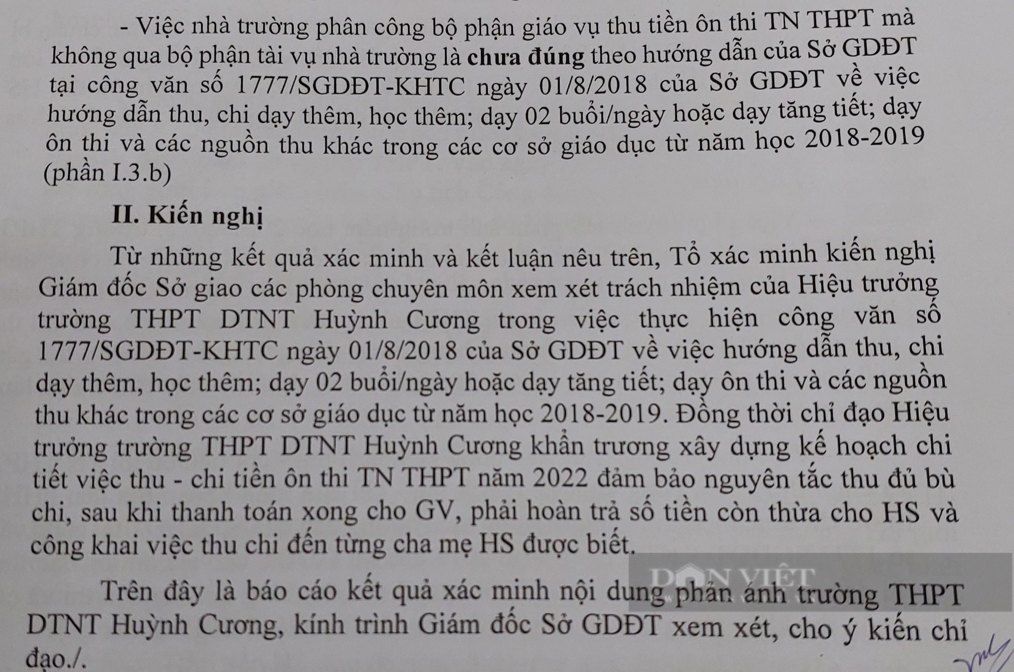 Sóc Trăng: Trường dân tộc nội trú thu tiền ôn thi tốt nghiệp sai quy định - Ảnh 2.