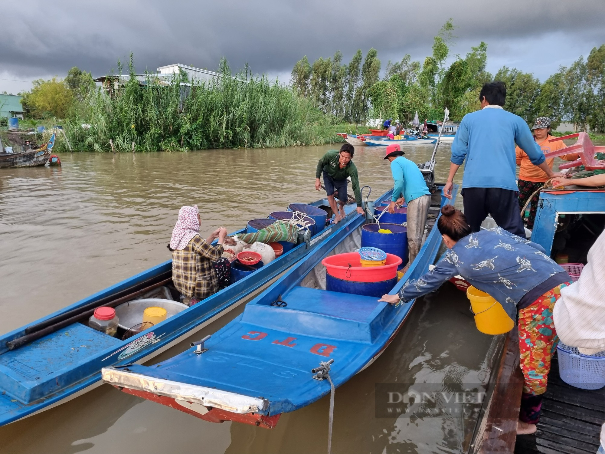 Phóng sự ảnh: Nhộn nhịp chợ giữa đồng vào mùa nước nổi nơi đầu nguồn biên giới An Giang - Ảnh 5.