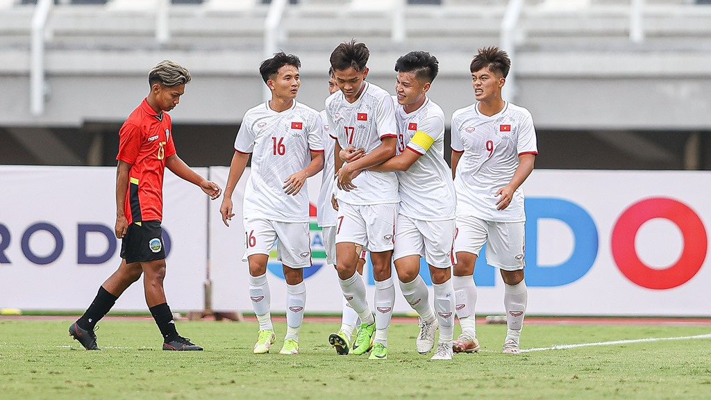 HLV Đinh Thế Nam &quot;xoay tua&quot; đội hình, U20 Việt Nam vẫn thắng đậm U20 Đông Timor - Ảnh 4.