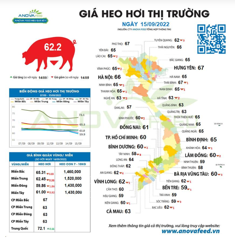 Giá lợn hơi giảm cả tuần, mức thấp nhất chỉ còn 58.000 đồng/kg - Ảnh 1. Giá lợn hơi giảm cả tuần, mức thấp nhất chỉ còn 58.000 đồng/kg - Ảnh 1.