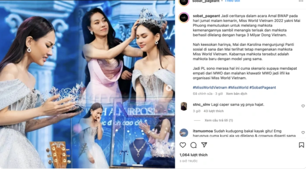Vụ đấu giá vương miện Hoa hậu Mai Phương là một kịch bản lấy lòng BTC Miss World? - Ảnh 2.