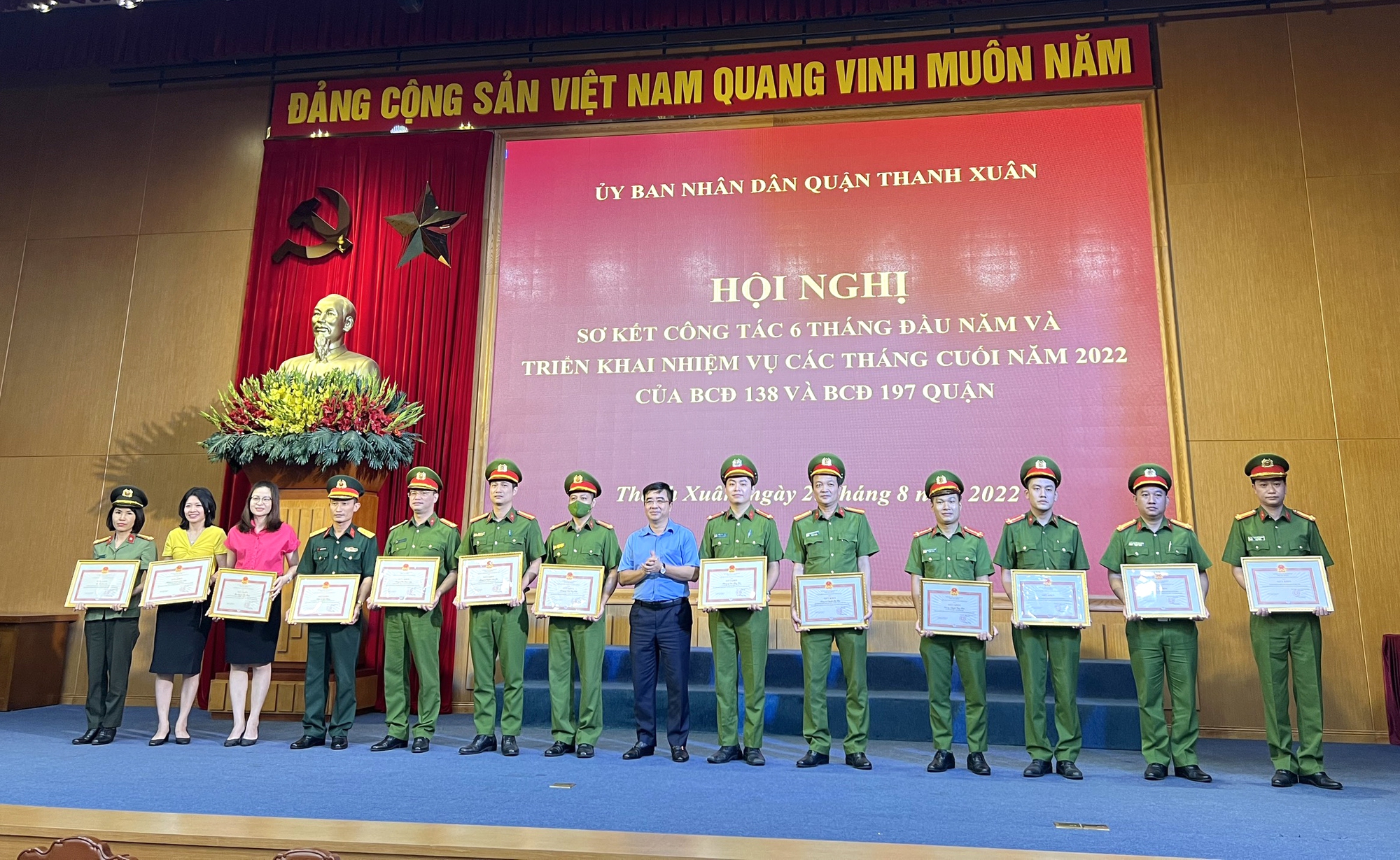  quận Thanh Xuân tổ chức hội nghị sơ kết công tác 6 tháng đầu năm Ban chỉ đạo 139 và 197 - Ảnh 2.