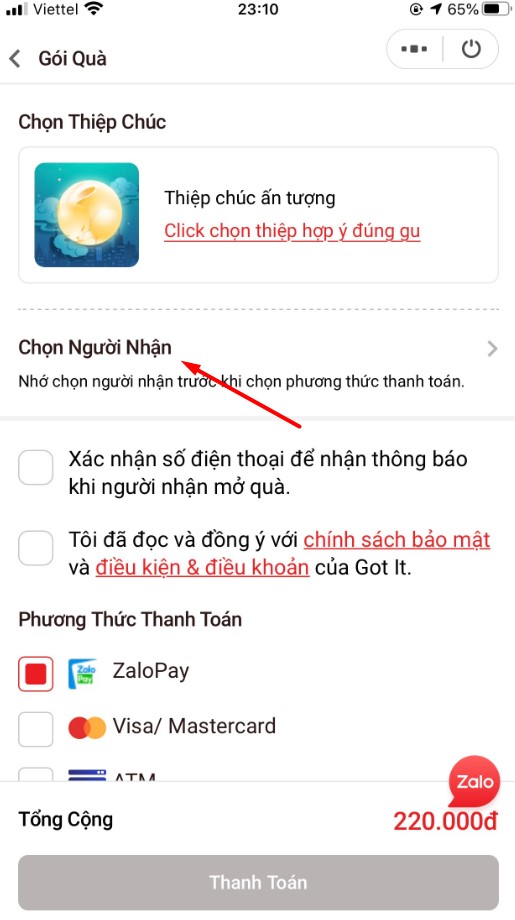 Mẹo gửi quà tặng cho người khác trên Zalo đơn giản, nhanh chóng và độc đáo - Ảnh 5.