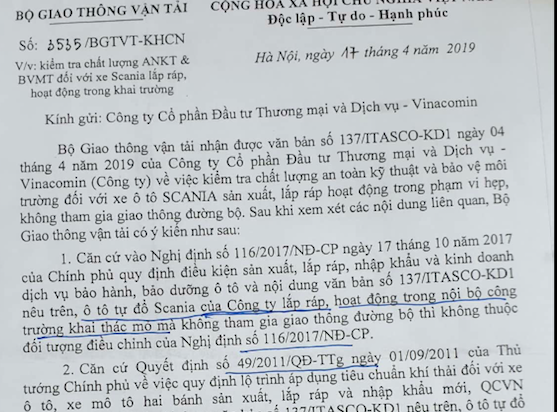 Vinacomin kiện Cục Đăng kiểm về lô hàng nhập khẩu do không chịu &quot;nghe&quot; Bộ GTVT - Ảnh 2.