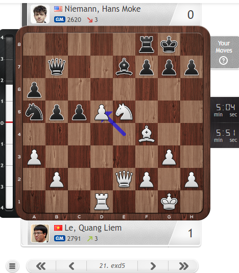 Dùng &quot;đội quân tốt&quot;, Lê Quang Liêm vào bán kết sau trận thắng Hans Niemann  - Ảnh 3.