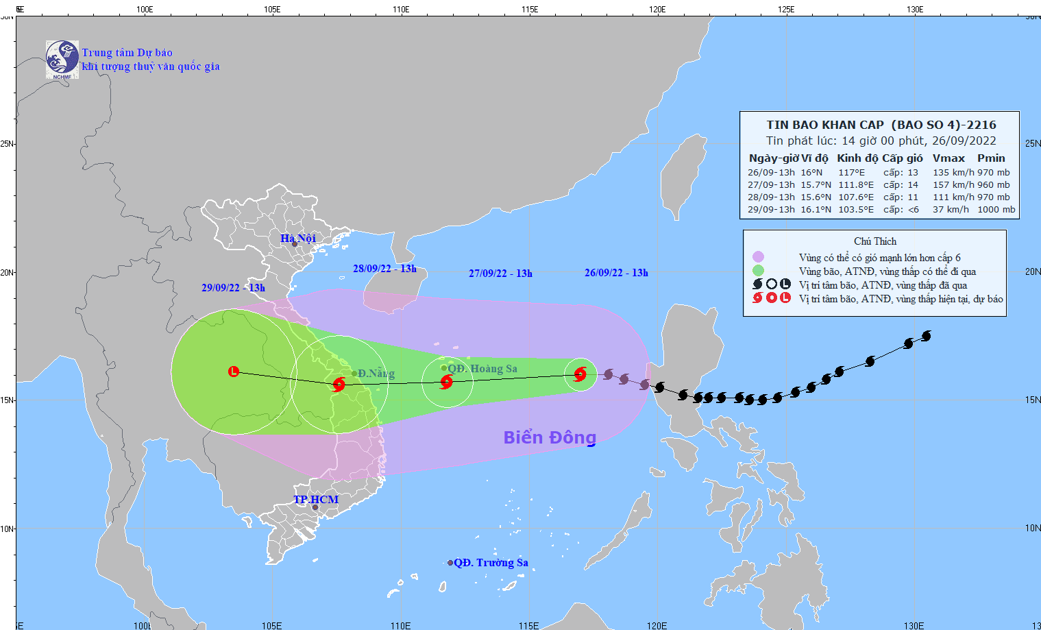 Siêu bão Noru càng lúc càng mạnh thêm, di chuyển rất nhanh theo hướng Tây, tốc độ 20-25km/h - Ảnh 1.