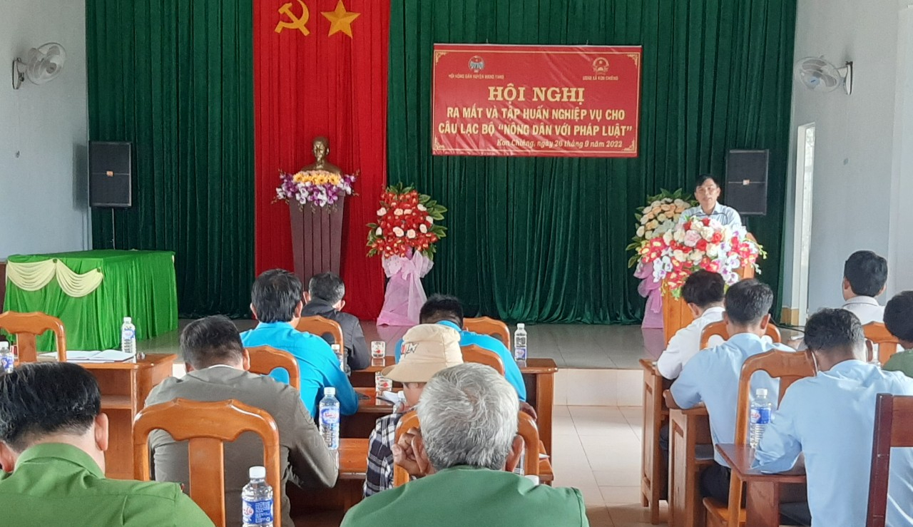 Gia Lai: Ra mắt Câu lạc bộ &quot;Nông dân với pháp luật&quot; tại xã Kon Chiêng, huyện Mang Yang - Ảnh 1.