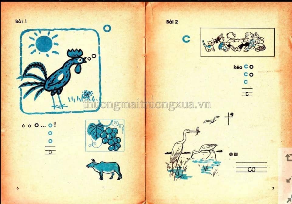 Xem lại ảnh sách Tiếng Việt lớp 1 ngày xưa, mở đầu là bài con gà trống &quot;Ò ó o&quot; mà sao nghẹn ngào như cả bầu trời tuổi thơ ùa về - Ảnh 2.