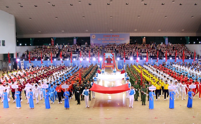 Hoàng Mai: Hơn 2.000 vận động viên tham dự Đại hội Thể dục thể thao lần thứ V - Ảnh 1.