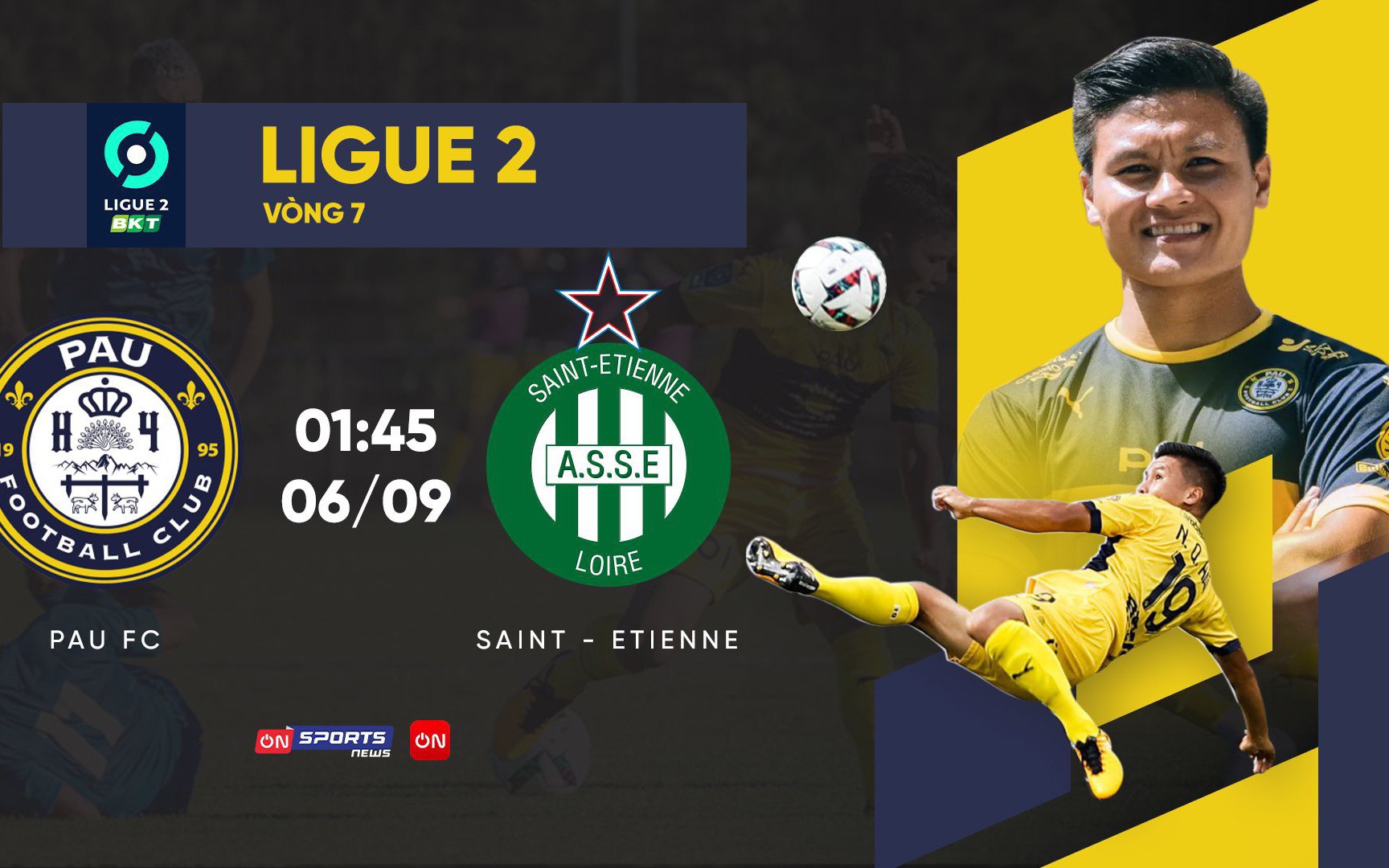 Link xem trực tiếp Pau FC vs Saint-Etienne