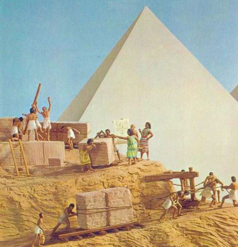 Làm cách nào người Ai Cập cổ di chuyển hàng tấn đá xây kim tự tháp?  - Ảnh 2.