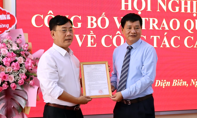 Điện Biên: Điều động, bổ nhiệm nhiều cán bộ quản lý sở, ngành và UBND cấp huyện - Ảnh 1. Điện Biên: Điều động, bổ nhiệm nhiều cán bộ quản lý sở, ngành và UBND cấp huyện - Ảnh 1.