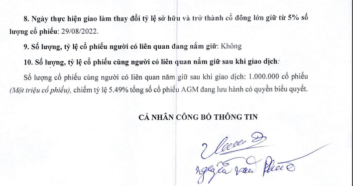 Hé lộ người mua 1 triệu cổ phiếu, trở thành cổ đông lớn của AGM - Ảnh 1.