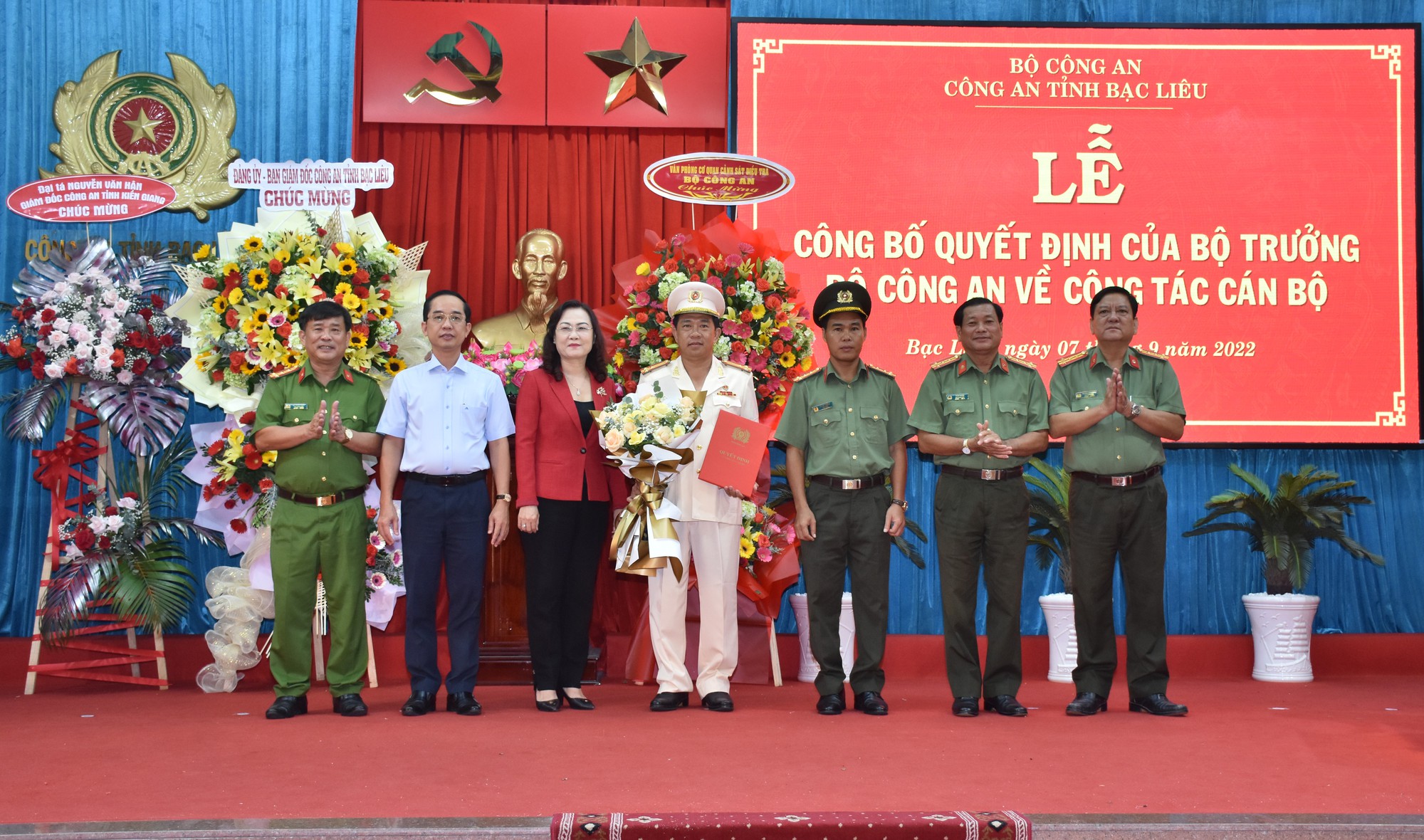 Công an tỉnh Bạc Liêu có tân Phó Giám đốc  - Ảnh 1.