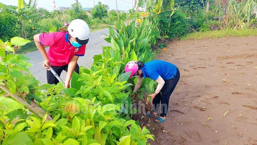 Một xã ở Trà Vinh có tới 7 tuyến đường hoa nông thôn mới, người ở xa về ai nấy đều thấy đẹp ngỡ ngàng - Ảnh 1.