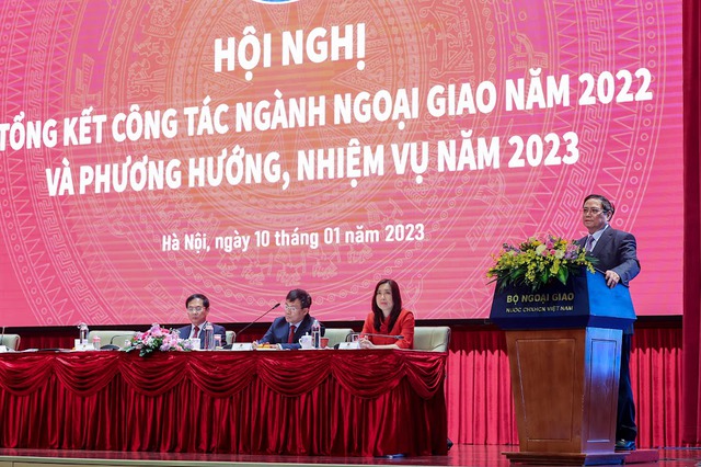 Thủ tướng Phạm Minh Chính: Ngoại giao chủ động đi trước mở đường cho sự phát triển, bảo vệ đất nước  - Ảnh 1.