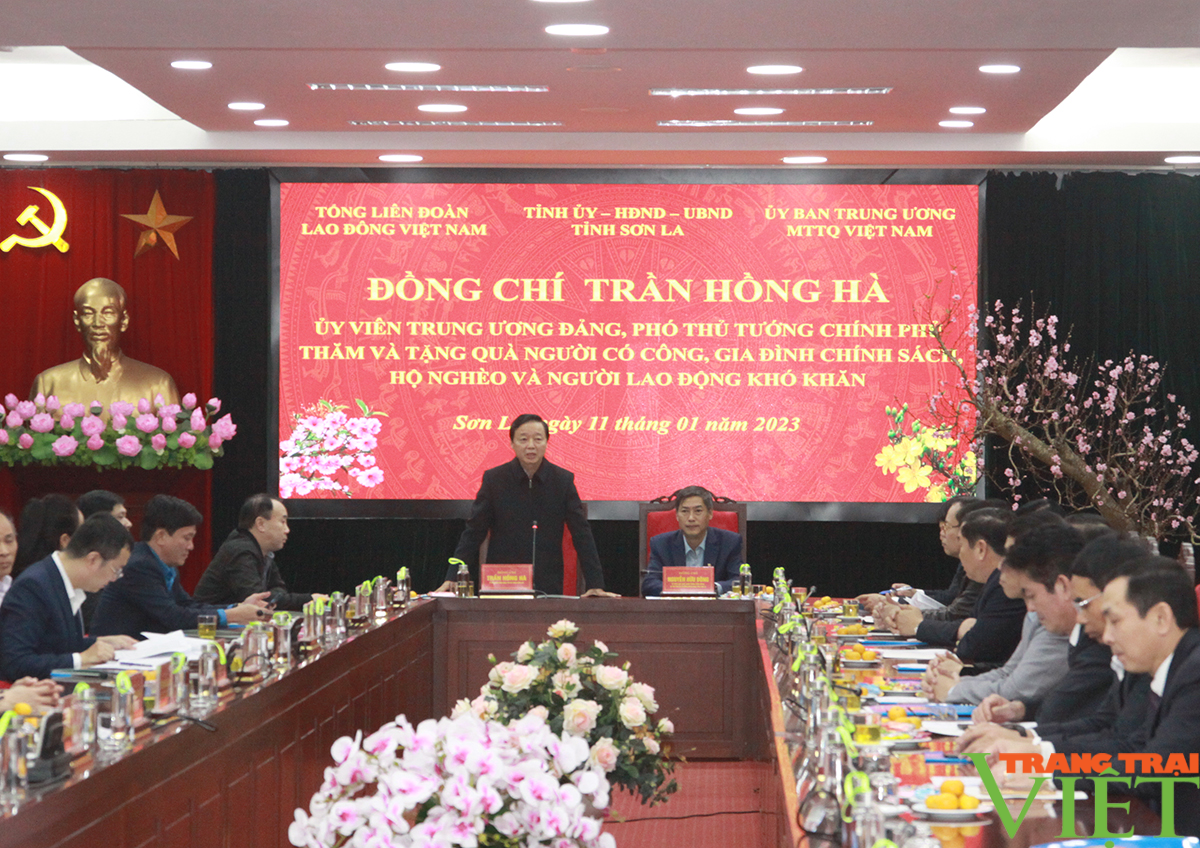 Phó Thủ tướng Chính phủ Trần Hồng Hà thăm, chúc Tết tại Sơn La - Ảnh 1.