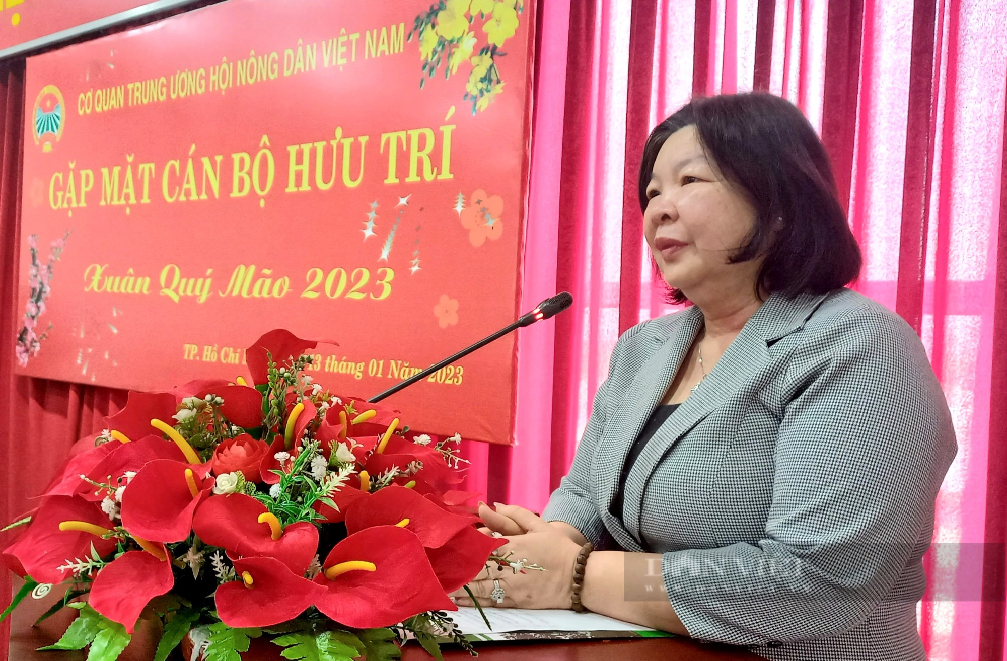 Trung ương Hội Nông dân Việt Nam họp mặt đầu xuân Quý Mão cán bộ hưu trí phía Nam - Ảnh 1.