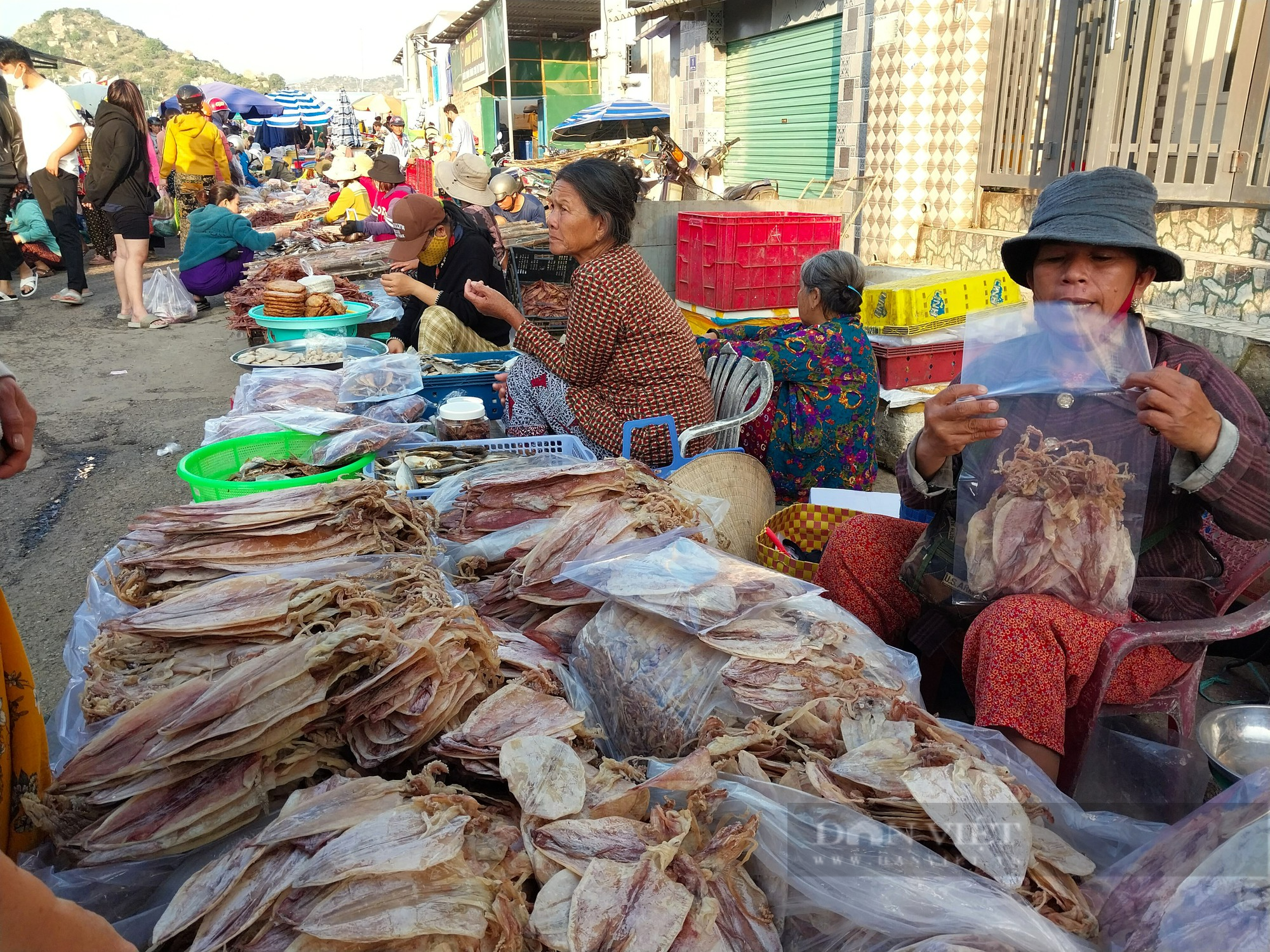 Nhộn nhịp chợ hải sản lớn nhất Ninh Thuận ngày cần Tết  - Ảnh 14.