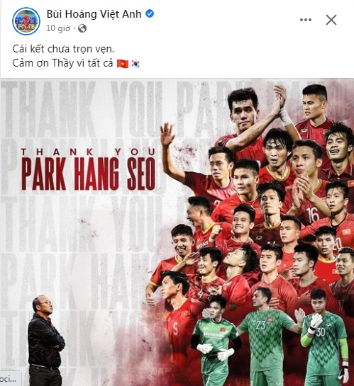 Các tuyển thủ Việt Nam viết gì trong thời khắc chia tay HLV Park Hang-seo? - Ảnh 3.