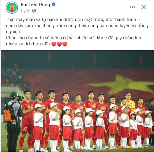 Các tuyển thủ Việt Nam viết gì trong thời khắc chia tay HLV Park Hang-seo? - Ảnh 7.