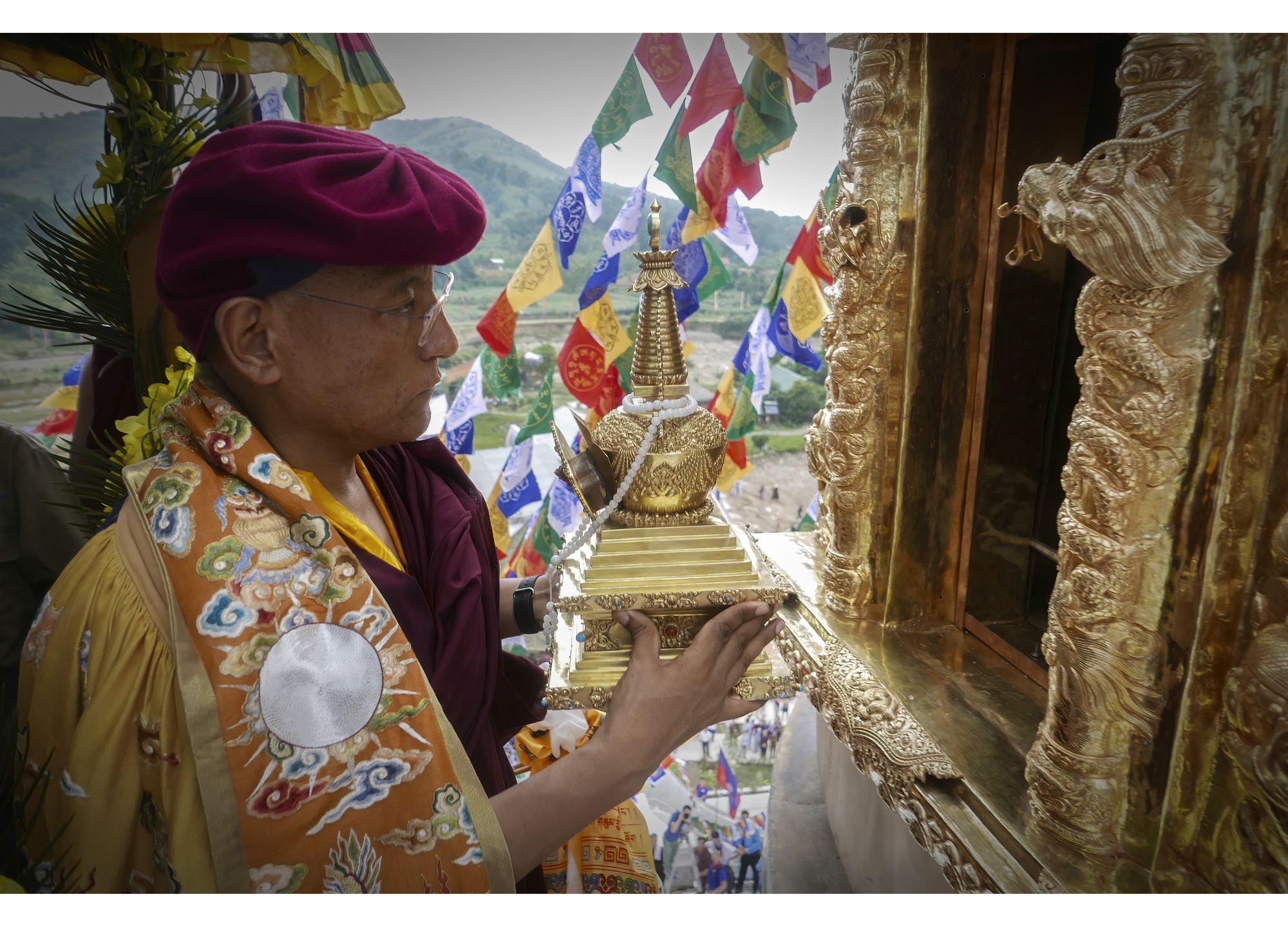 Đức Gyalwang Drukpa chủ trì Đại pháp hội cầu an tại lễ hội xuân Tây Thiên 2023 - Ảnh 2.