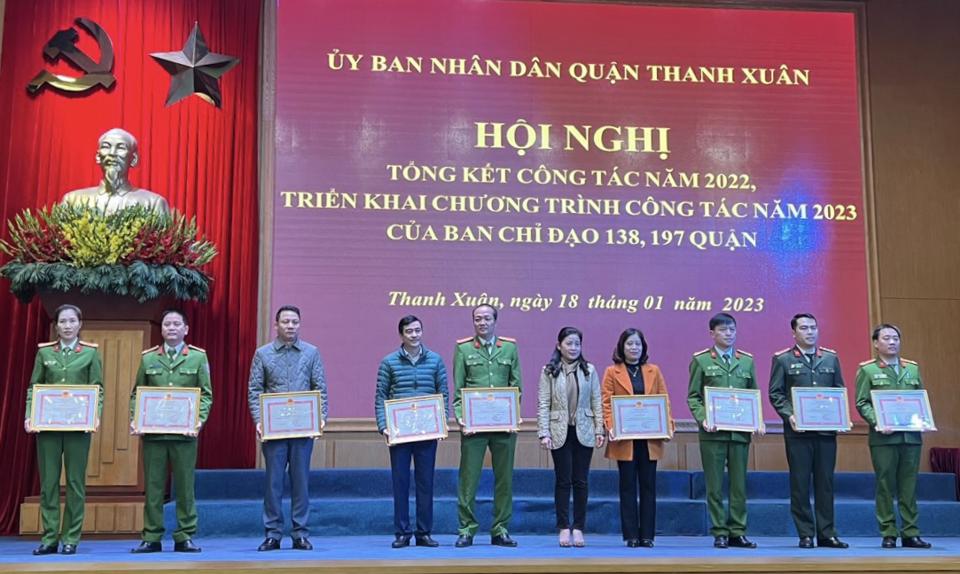 Quận Thanh Xuân tổng kết Ban chỉ đạo 138, 197 - Ảnh 3.
