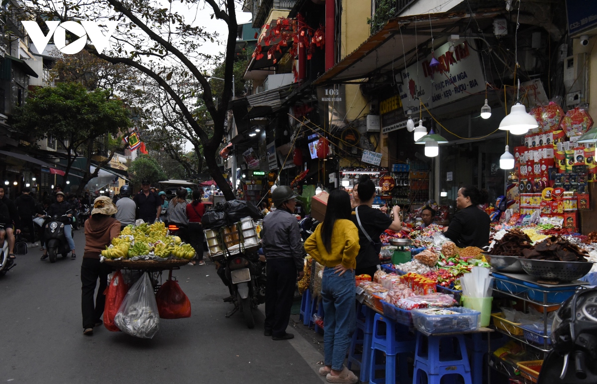 Đường phố Thủ đô tươi sắc hồng, rộn ràng không khí Tết cổ truyền - Ảnh 7.