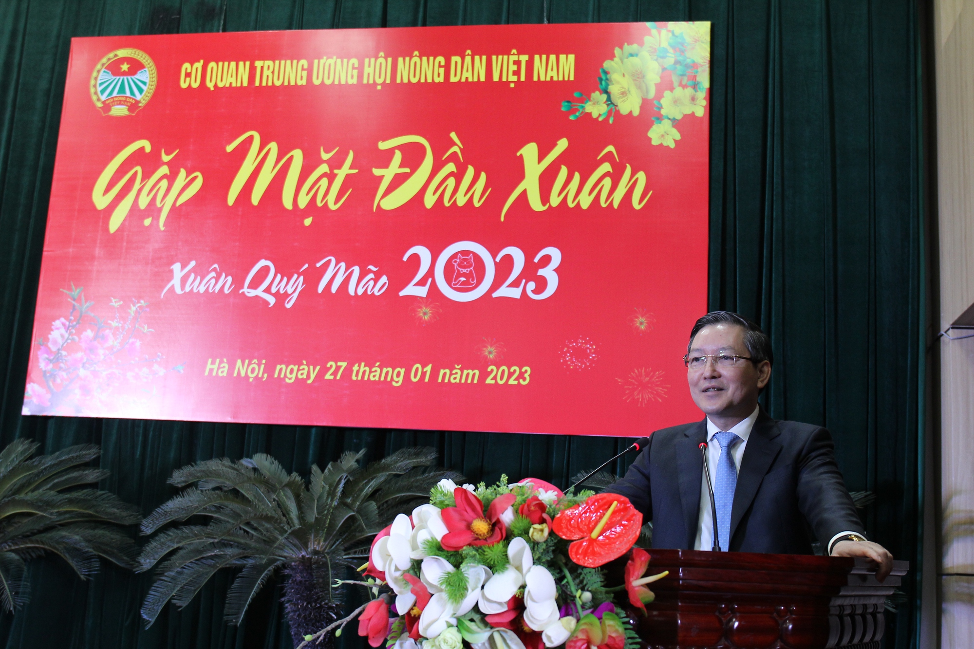 Hội Nông dân Việt Nam gặp mặt đầu Xuân Quý Mão 2023 - Ảnh 1.