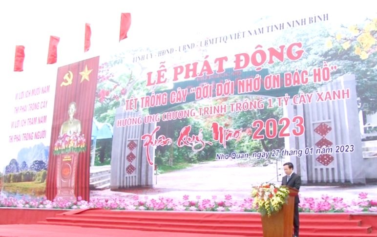 Ninh Bình: Phấn đấu trồng mới trên 1,2 triệu cây xanh và trên 450 ha rừng trong năm 2023 - Ảnh 1.