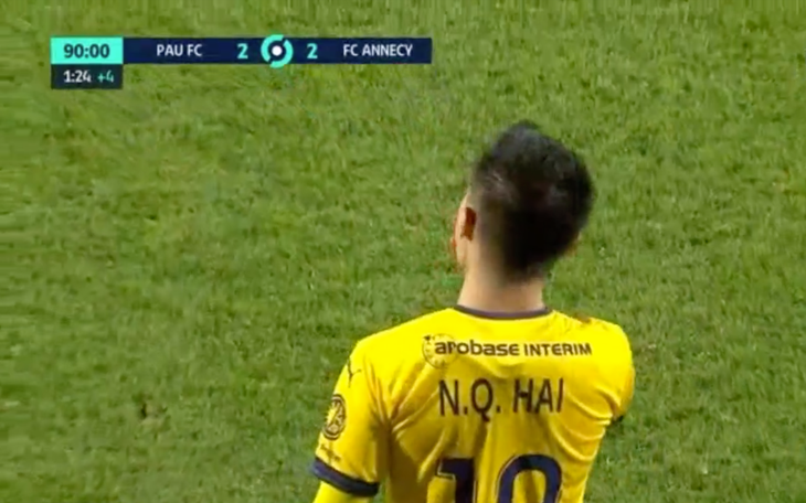 Quang Hải ra sân phút… 90+2, Pau FC nhọc nhằn giành 1 điểm - Ảnh 1.
