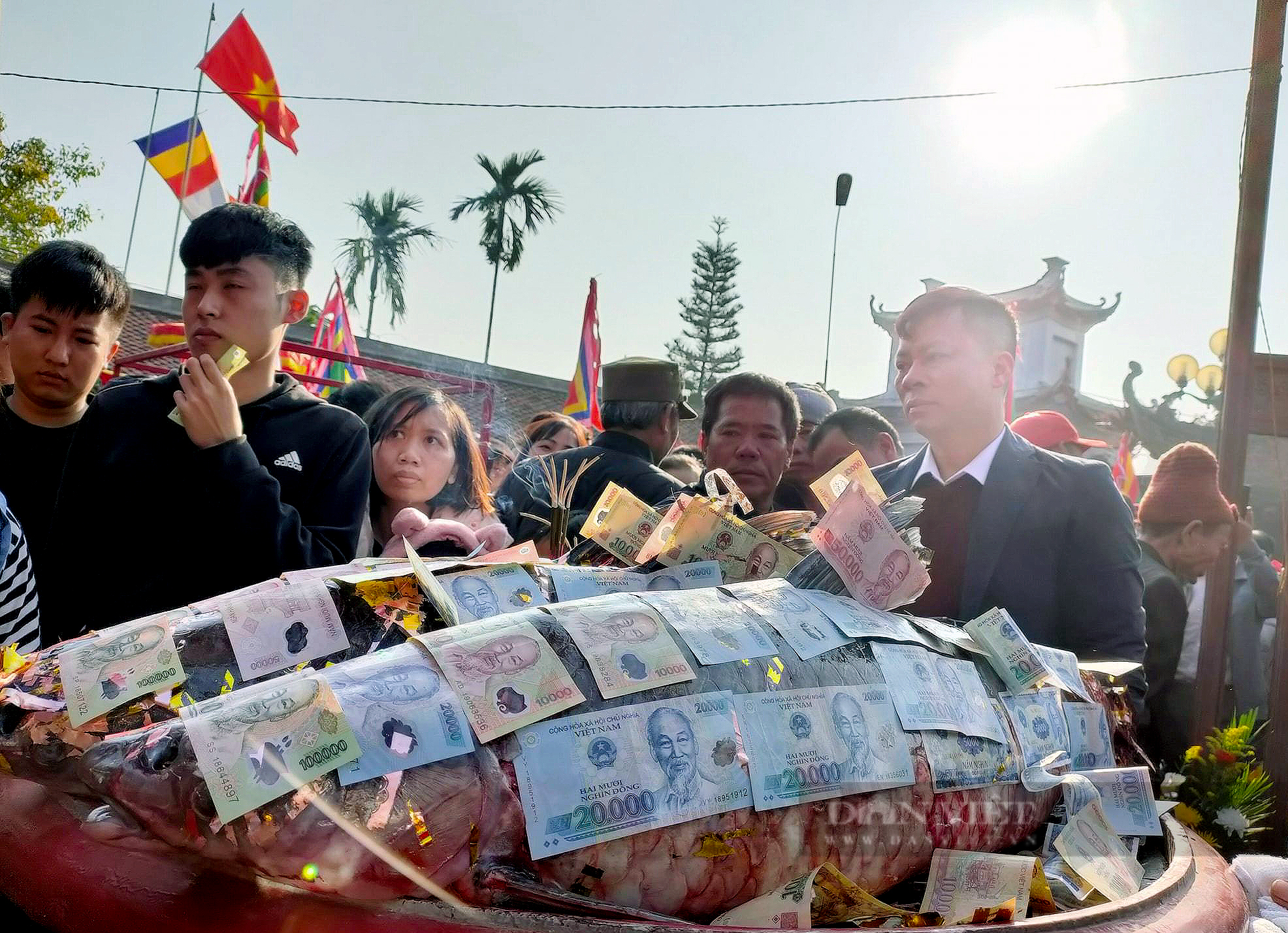 Lễ hội dâng cá trắm khổng lồ ở Nam Định - Ảnh 4.