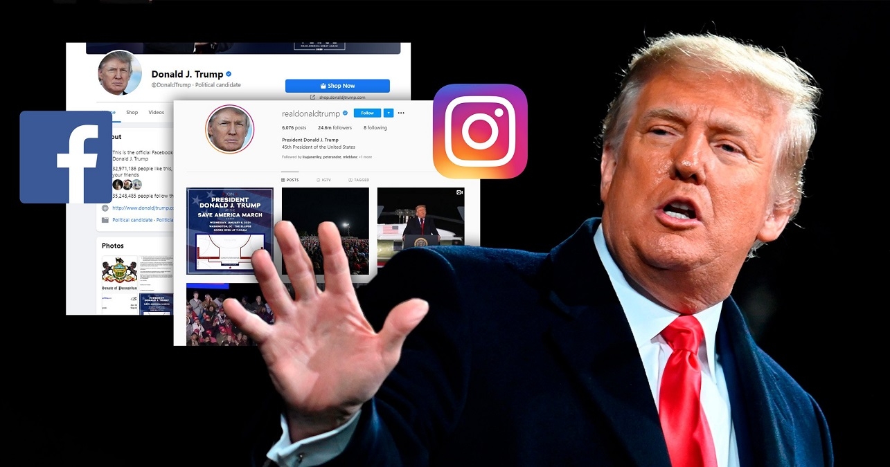 Cụ thể, Meta sẽ cho phép cựu Tổng thống Donald Trump trở lại Facebook và Instagram trong những tuần tới, công ty đã thông báo, hai năm sau khi lệnh đình chỉ của ông được ban hành sau cuộc nổi dậy năm 2021 tại Điện Capitol Hoa Kỳ. Ảnh: @AFP.