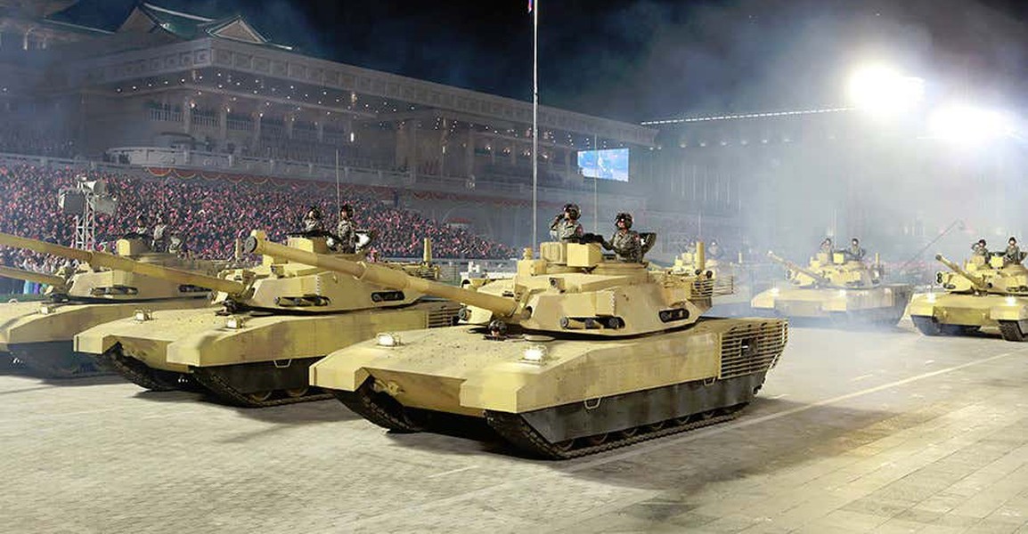 Hình ảnh xe tăng mới nhất của Triều Tiên mang dáng dấp của cả Nga và Mỹ - Ảnh 16.