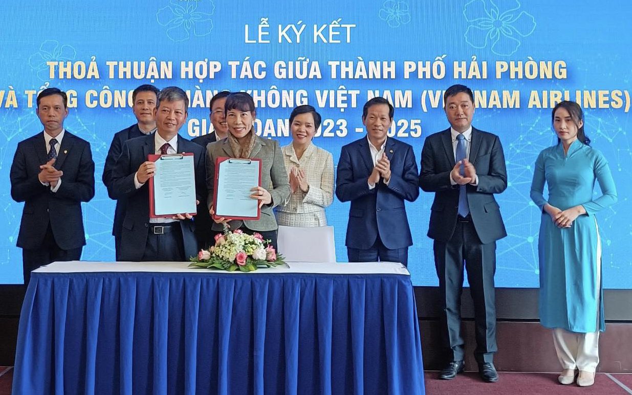 Vietnam Airlines và UBND TP.Hải Phòng ký kết thỏa thuận hợp tác phát triển du lịch