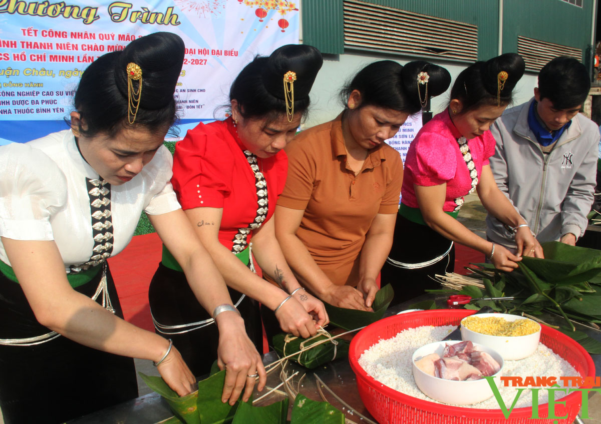 Sơn La: Mang Tết ấm cho công nhân vùng cao - Ảnh 4.